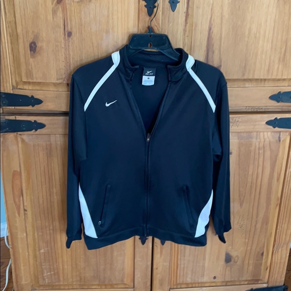 Nike black Dri-fit jacket size large zip up